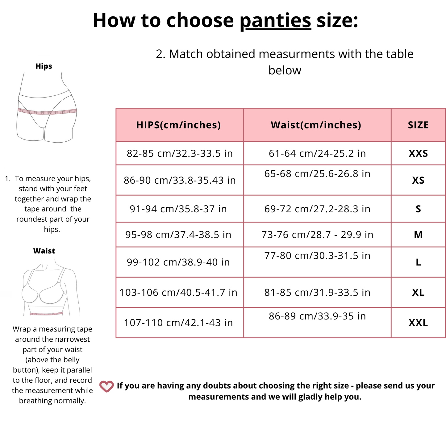 size, size chart, chart 
